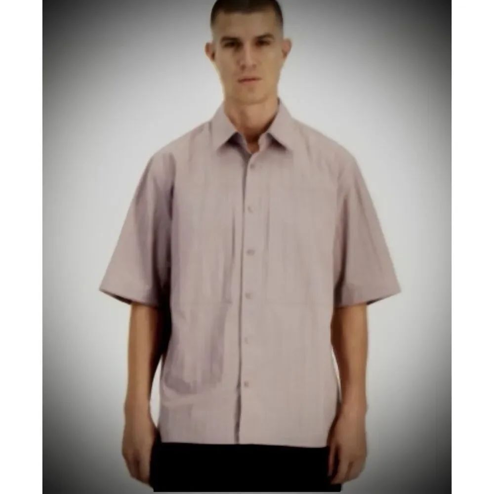 Mode Of One Khaki Relaxed Fit Cotton Blend Shirt-L